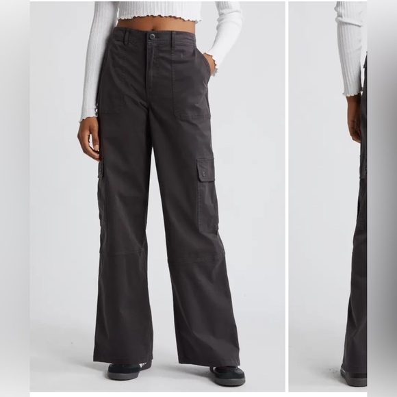 bp Pants - BP High-waisted Twill Cargo in Caramel